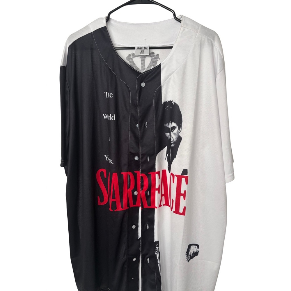 Black and White Graphic Men's Jersey
